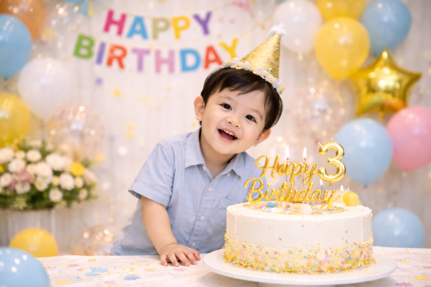 Chụp ảnh sinh nhật trẻ em tại Hạ Long