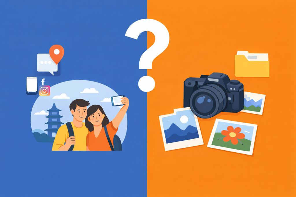 Check in có phải là chụp ảnh không