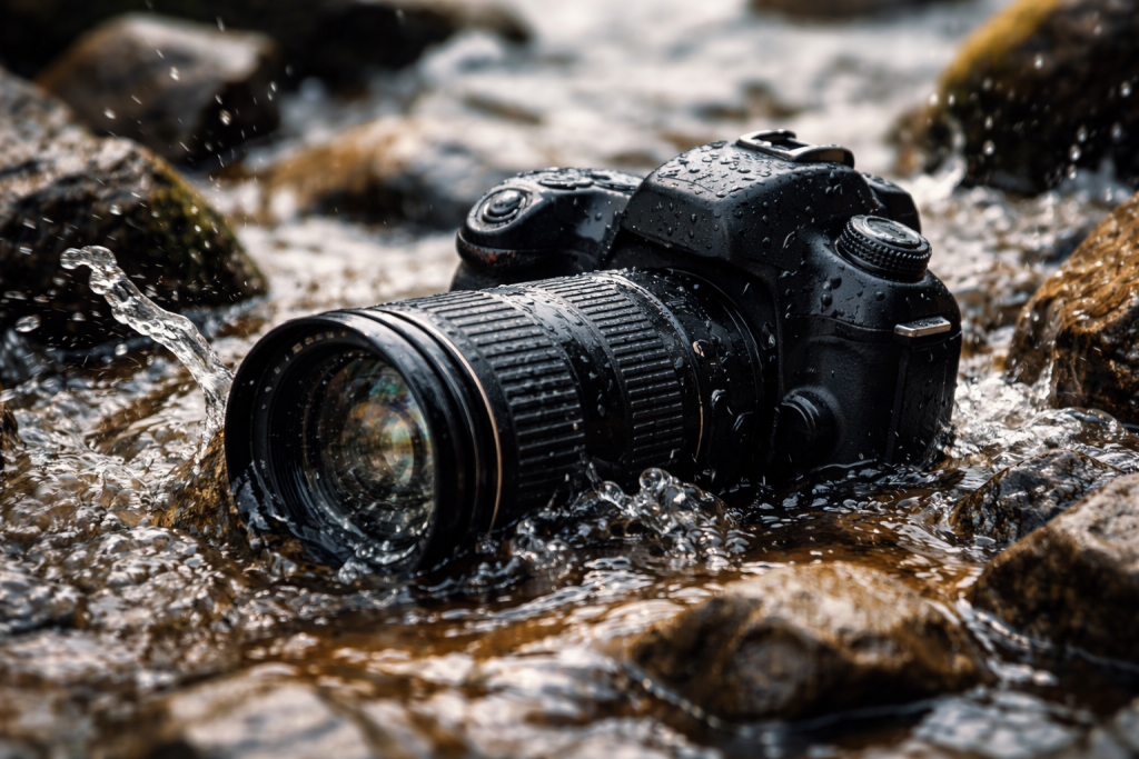 Máy ảnh rơi xuống nước có sửa được không?